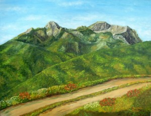 L’Omo morto in estate – olio su tela cm. 40×52
