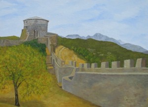 Fortezza delle Verrucole – olio su tela cm. 40×30